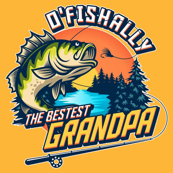 O Fishally The Bestest Grandpa Cooling Performance Long Sleeve Crew