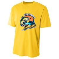 O Fishally The Bestest Grandpa Youth Performance Sprint T-Shirt