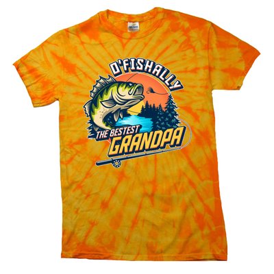 O Fishally The Bestest Grandpa Tie-Dye T-Shirt