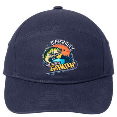 O Fishally The Bestest Grandpa 7-Panel Snapback Hat