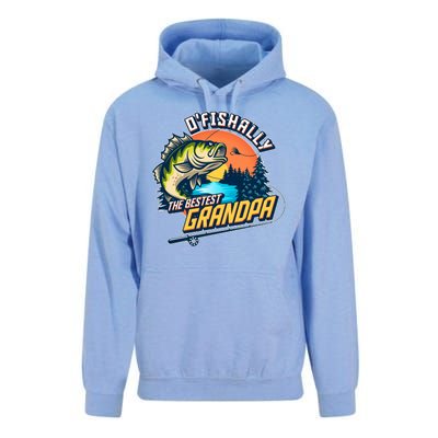 O Fishally The Bestest Grandpa Unisex Surf Hoodie