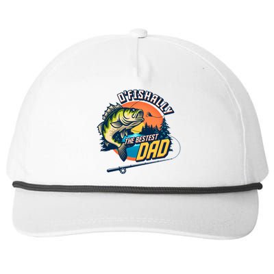 O Fishally The Bestest Dad Snapback Five-Panel Rope Hat