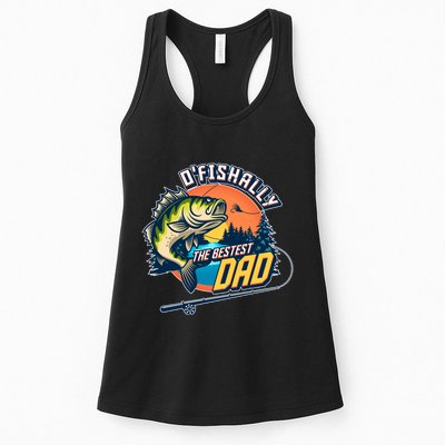 O Fishally The Bestest Dad Womens Tank Top
