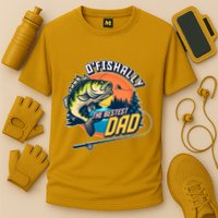 O Fishally The Bestest Dad Cooling Performance Crew T-Shirt