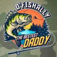 O Fishally The Bestest Daddy Legacy Tie Dye Trucker Hat