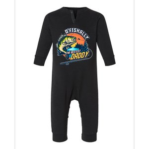 O Fishally The Bestest Daddy Infant Fleece One Piece