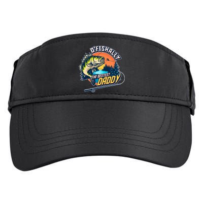 O Fishally The Bestest Daddy Adult Drive Performance Visor