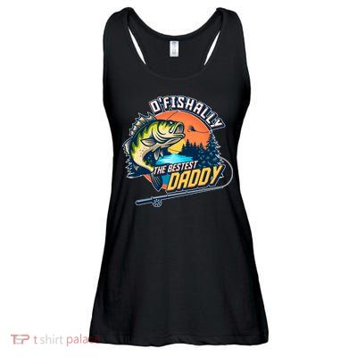 O Fishally The Bestest Daddy Ladies Essential Flowy Tank