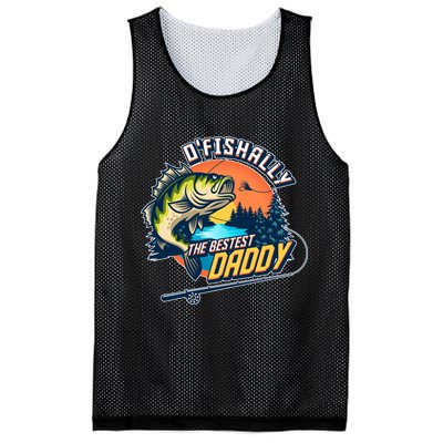 O Fishally The Bestest Daddy Mesh Reversible Basketball Jersey Tank