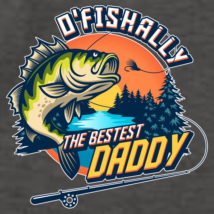 O Fishally The Bestest Daddy Vector Backpack