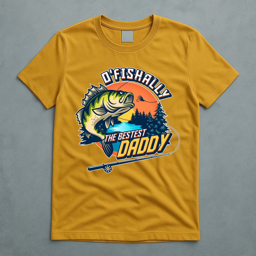 O Fishally The Bestest Daddy T-Shirt