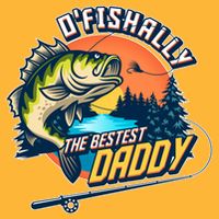 O Fishally The Bestest Daddy Golf Towel