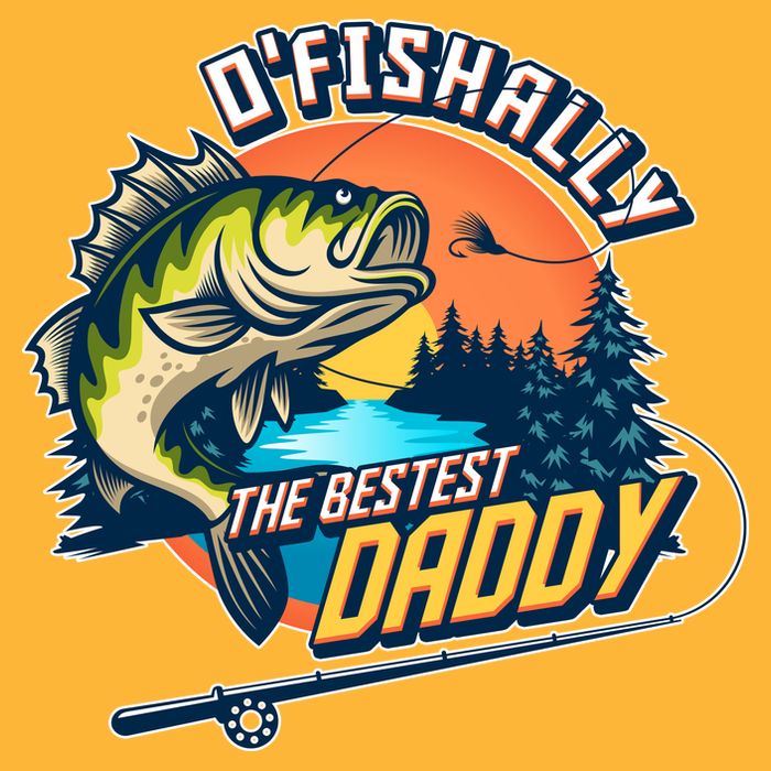 O Fishally The Bestest Daddy Golf Towel