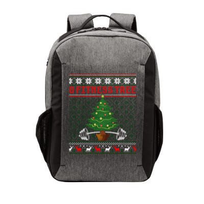 O Fitness Tree Funny Gym Weightlifting Pun Christmas Ugly Gift Vector Backpack