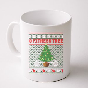 O Fitness Tree Funny Gym Weightlifting Pun Christmas Ugly Gift Coffee Mug