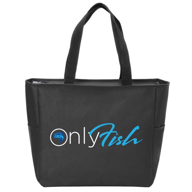 Onlyfish Fishing Tee Zip Tote Bag