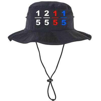 One Fifth Two Fifth Red Fifth Blue Fifth Funny Math Humor Legacy Cool Fit Booney Bucket Hat