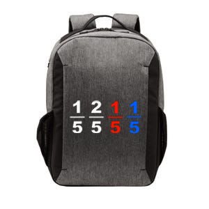 One Fifth Two Fifth Red Fifth Blue Fifth Funny Math Humor Vector Backpack