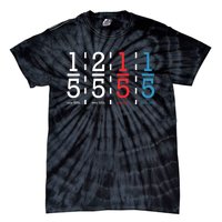 One Fifth Two Fifth Red Fifth Blue Fifth Math Tie-Dye T-Shirt