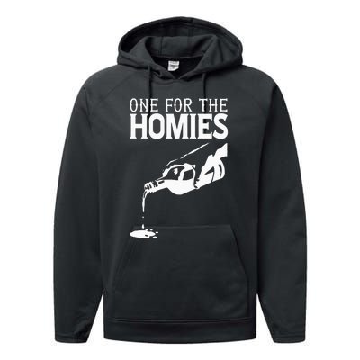 One For The Homies Chicano Art Cholo Mexican American Performance Fleece Hoodie