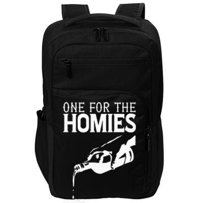 One For The Homies Chicano Art Cholo Mexican American Impact Tech Backpack