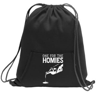 One For The Homies Chicano Art Cholo Mexican American Sweatshirt Cinch Pack Bag