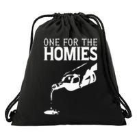 One For The Homies Chicano Art Cholo Mexican American Drawstring Bag