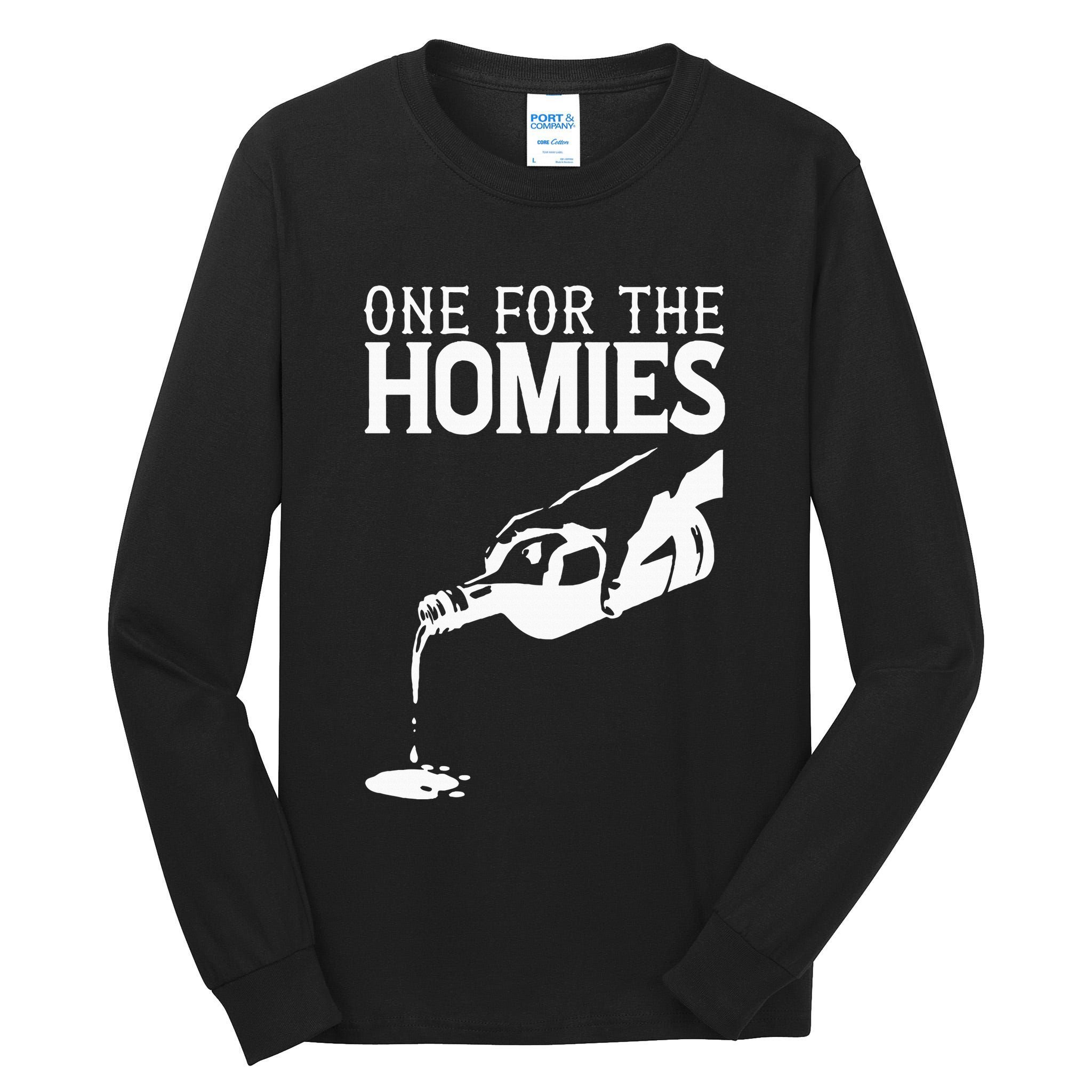 One For The Homies Chicano Art Cholo Mexican American Tall Long Sleeve T-Shirt
