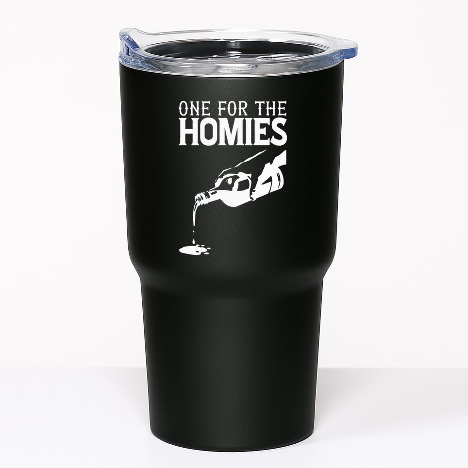 One For The Homies Chicano Art Cholo Mexican American Tumbler