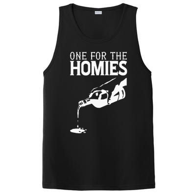 One For The Homies Chicano Art Cholo Mexican American PosiCharge Competitor Tank