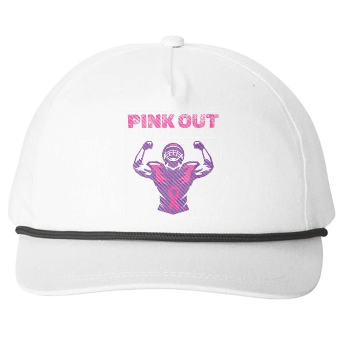 Out Football Team Tackle Breast Cancer Awareness Month Snapback Five-Panel Rope Hat