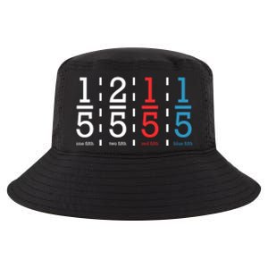 One Fifth Two Fifth Red Fifth Blue Fifth Math Cool Comfort Performance Bucket Hat