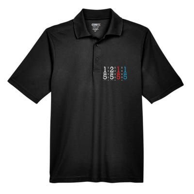 One Fifth Two Fifth Red Fifth Blue Fifth Math Men's Origin Performance Pique Polo