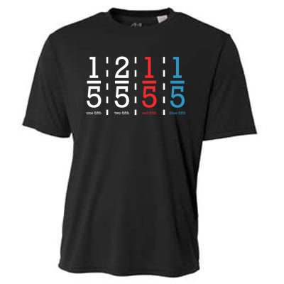 One Fifth Two Fifth Red Fifth Blue Fifth Math Cooling Performance Crew T-Shirt