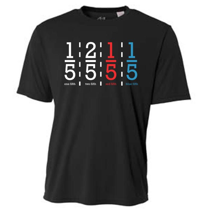 One Fifth Two Fifth Red Fifth Blue Fifth Math Cooling Performance Crew T-Shirt