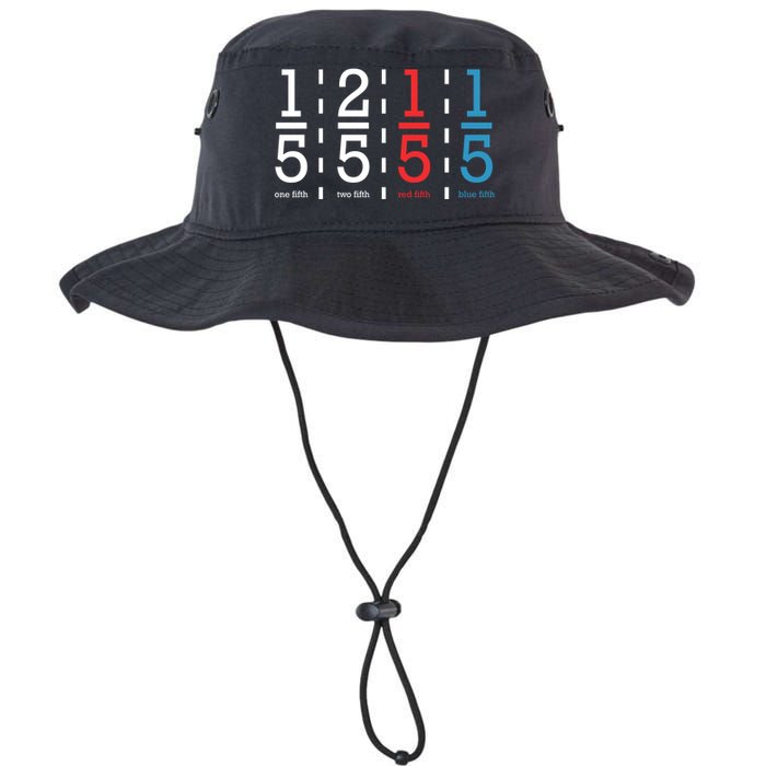 One Fifth Two Fifth Red Fifth Blue Fifth Math Legacy Cool Fit Booney Bucket Hat