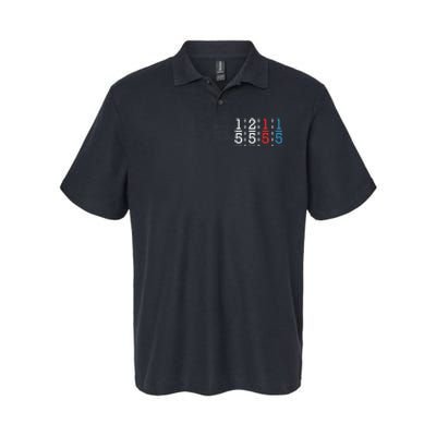 One Fifth Two Fifth Red Fifth Blue Fifth Math Softstyle Adult Sport Polo