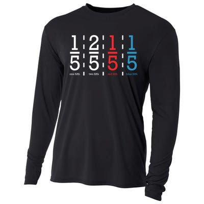 One Fifth Two Fifth Red Fifth Blue Fifth Math Cooling Performance Long Sleeve Crew