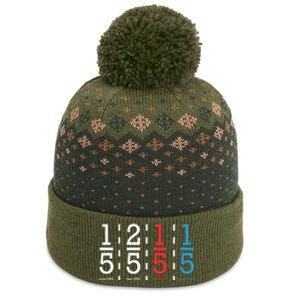 One Fifth Two Fifth Red Fifth Blue Fifth Math The Baniff Cuffed Pom Beanie