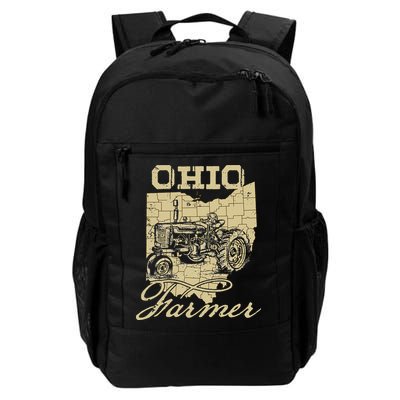 Ohio Farmer Tractor Lover State Map Farming Local Farmer Backpack