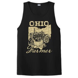 Ohio Farmer Tractor Lover State Map Farming Local Farmer PosiCharge Competitor Tank