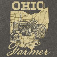 Ohio Farmer Tractor Lover State Map Farming Local Farmer Cotton Canvas Backpack