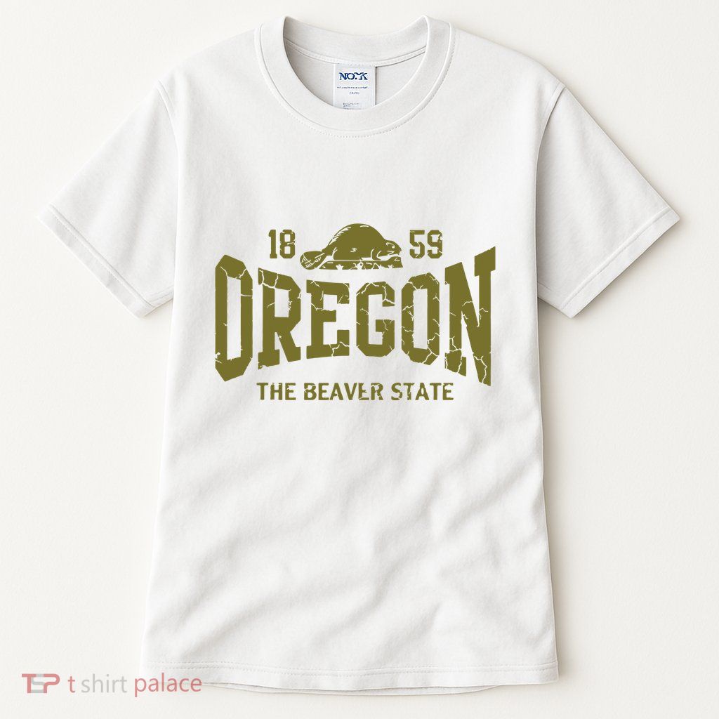 Oregon Flag The Beaver State Est 1859 Vintage Distressed Tall T-Shirt
