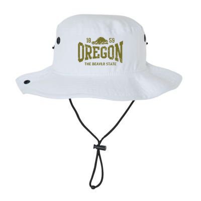 Oregon Flag The Beaver State Est 1859 Vintage Distressed Bucket Hat