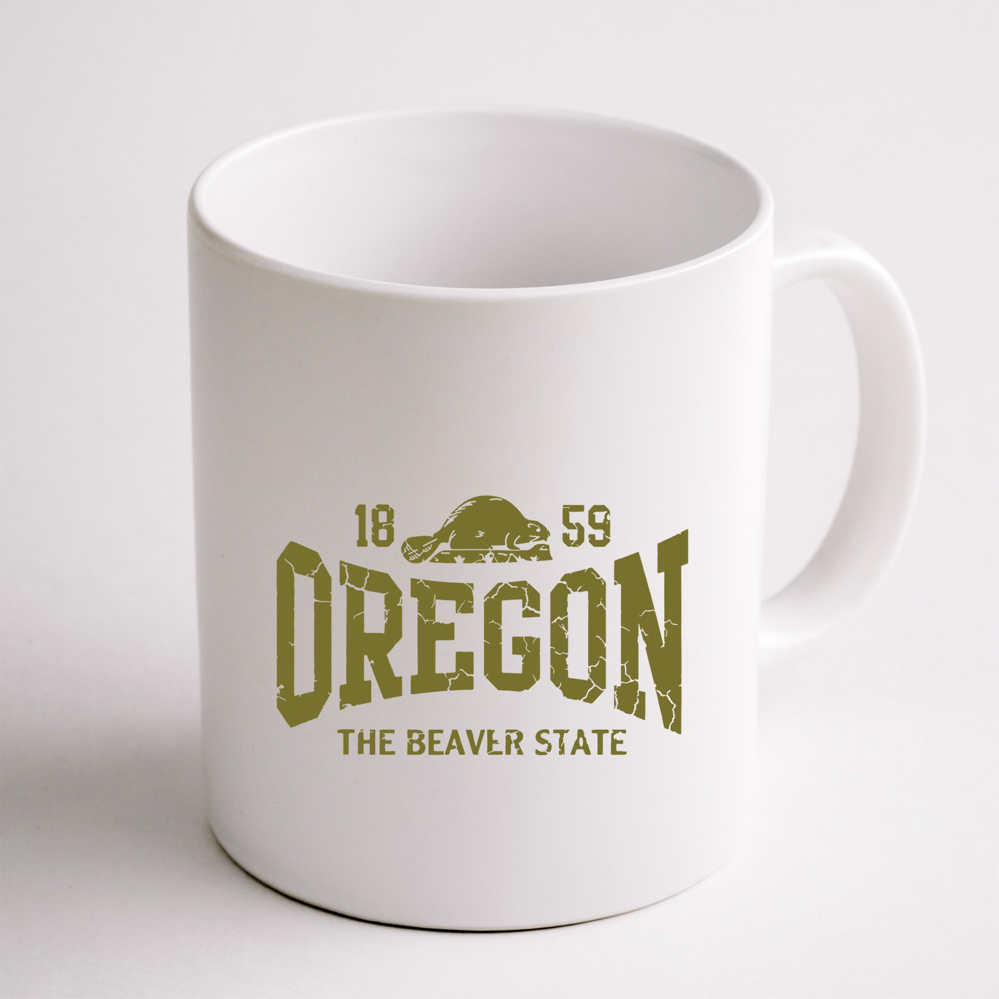 Oregon Flag The Beaver State Est 1859 Vintage Distressed Mug