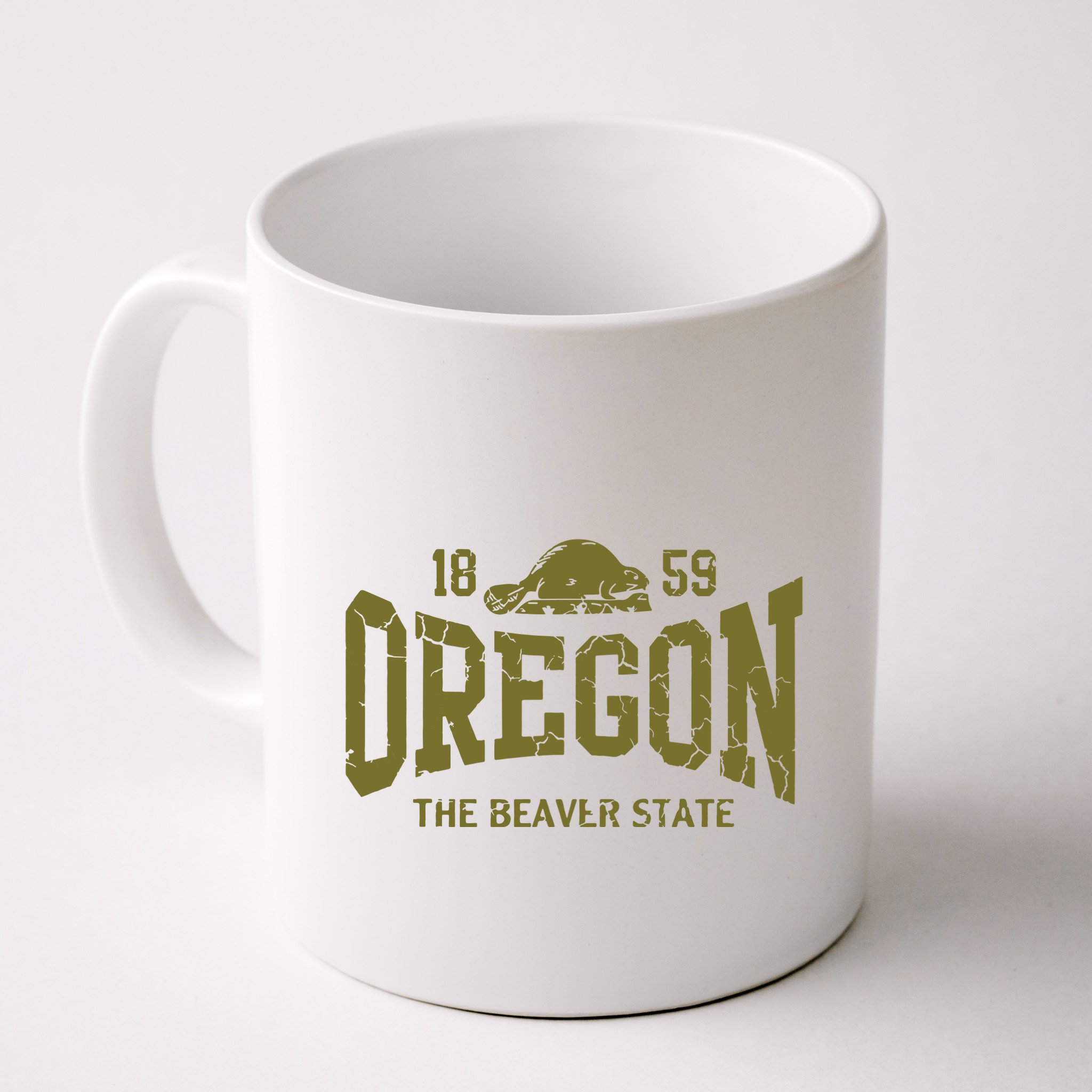 Oregon Flag The Beaver State Est 1859 Vintage Distressed Mug