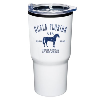 Ocala Florida Usa Horse Capital Distressed Equestrian Design Tumbler