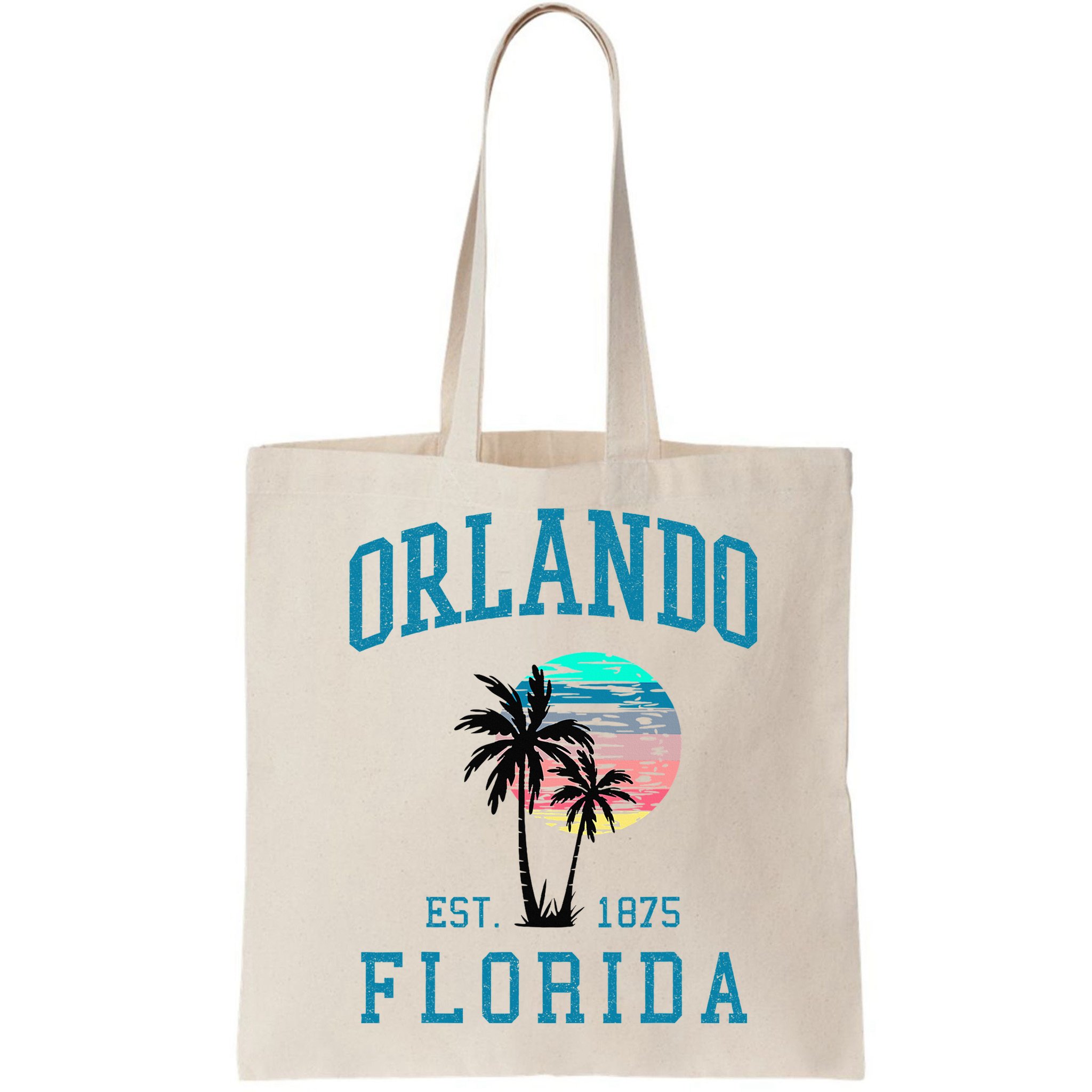Orlando Florida Vintage Beach Palm Trees Summer In Orlando Bag