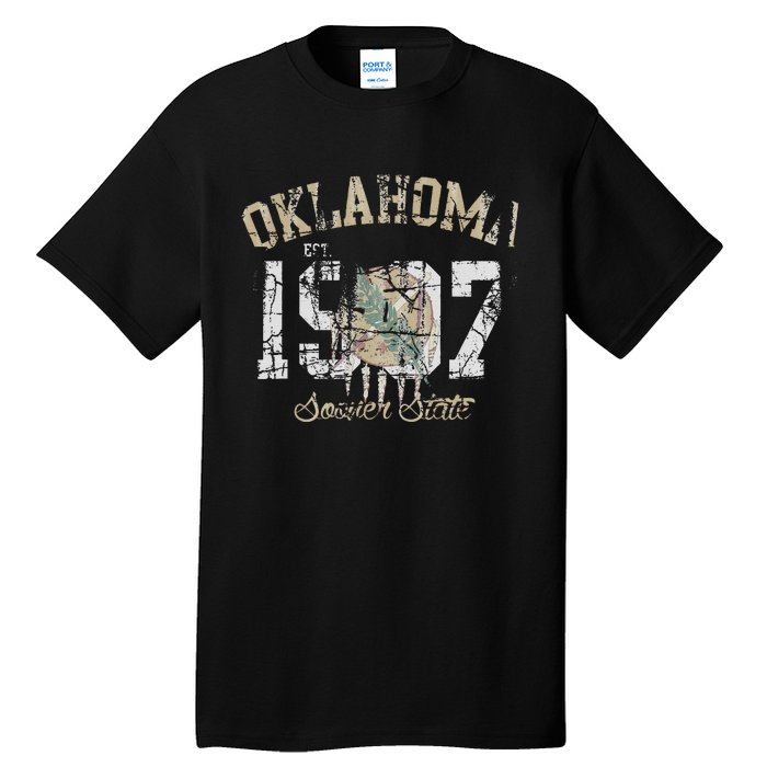 Oklahoma Flag Vintage Fade Tall T-Shirt