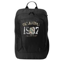 Oklahoma Flag Vintage Fade City Backpack